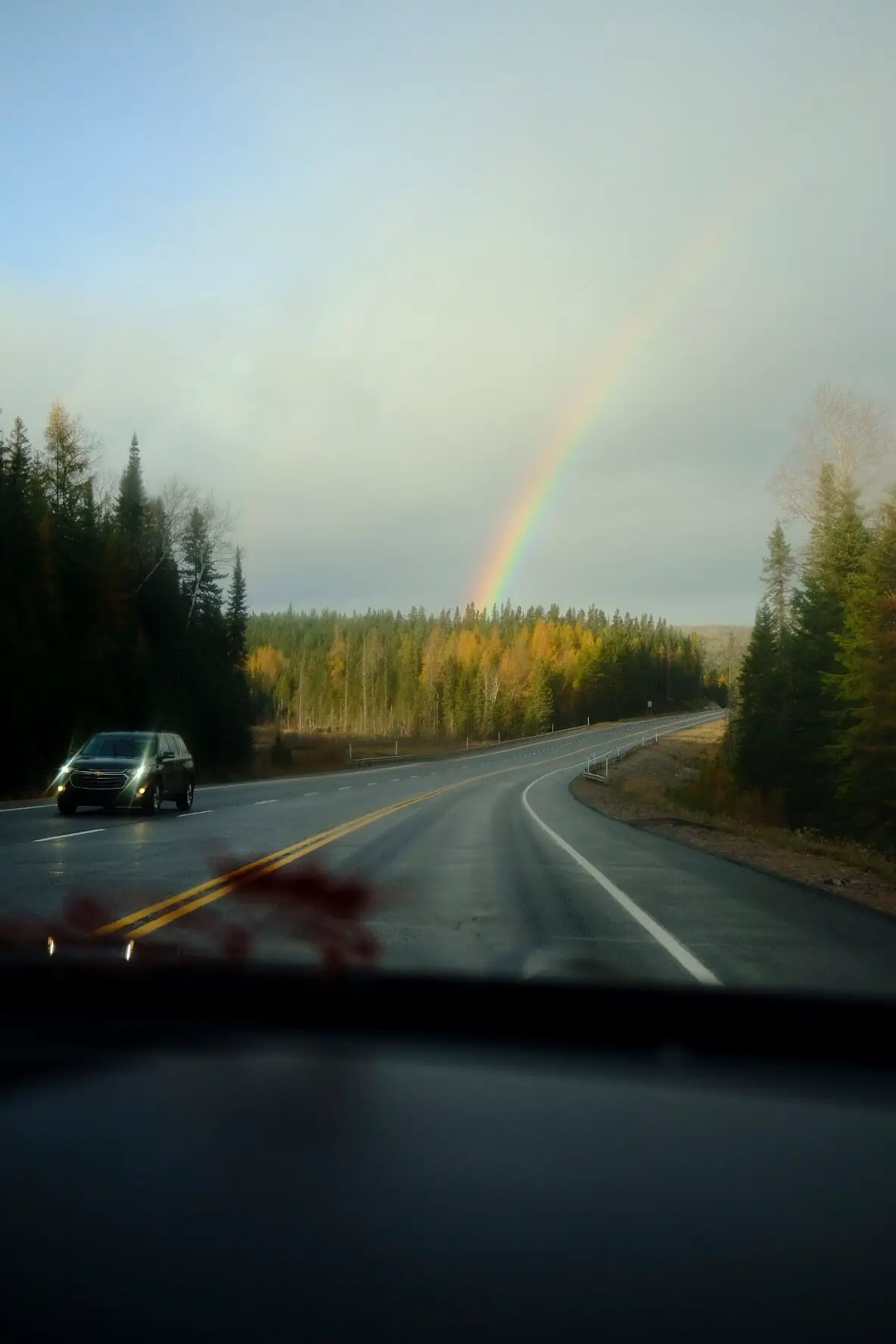 roadtrip au québec arc en ciel