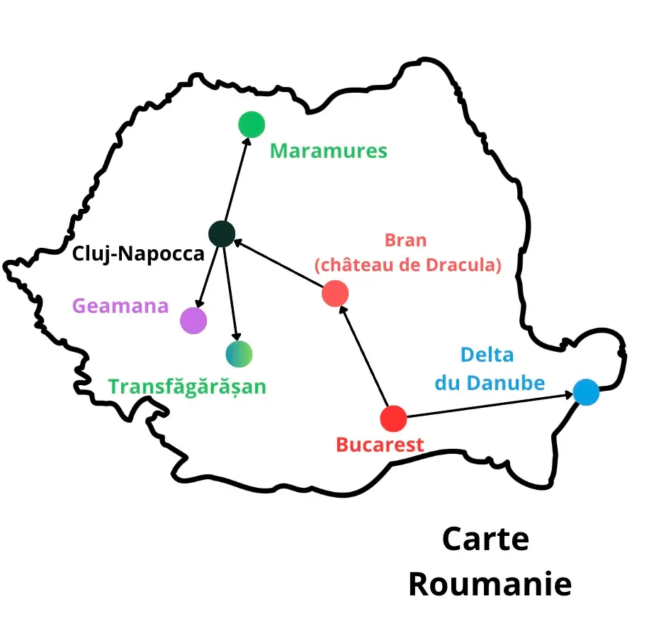 Carte roumanie avis et itinéraire