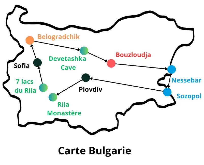 Carte bulgarie