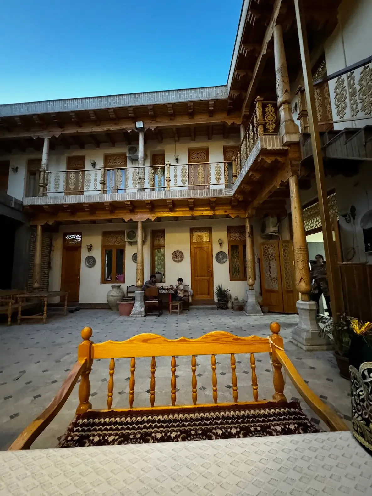 caravansérail boukhara ouzbékistan