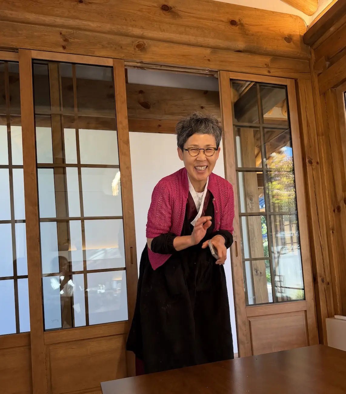 corée du sud dame hanok cuisinière