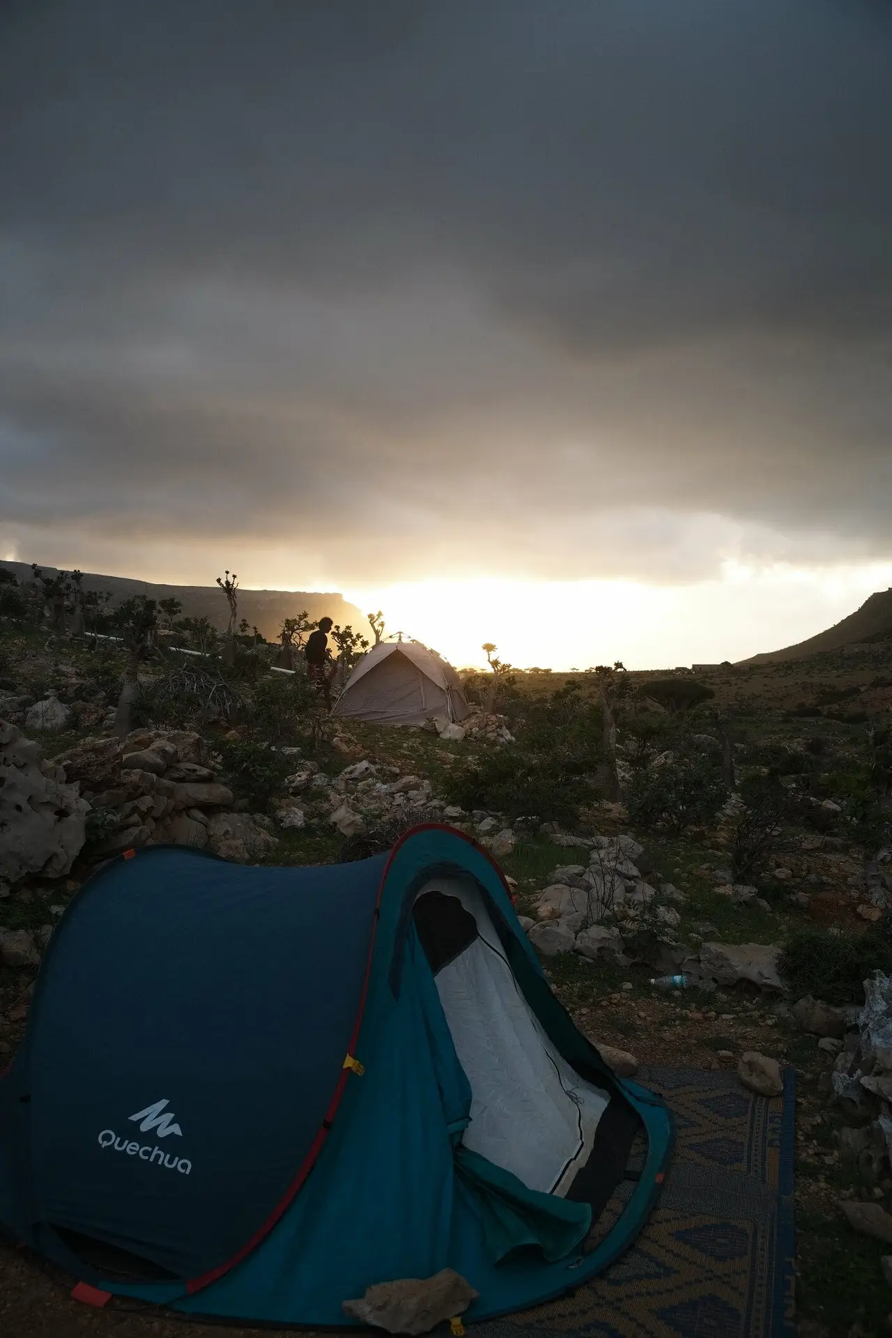 campsite socotra homhil plateau