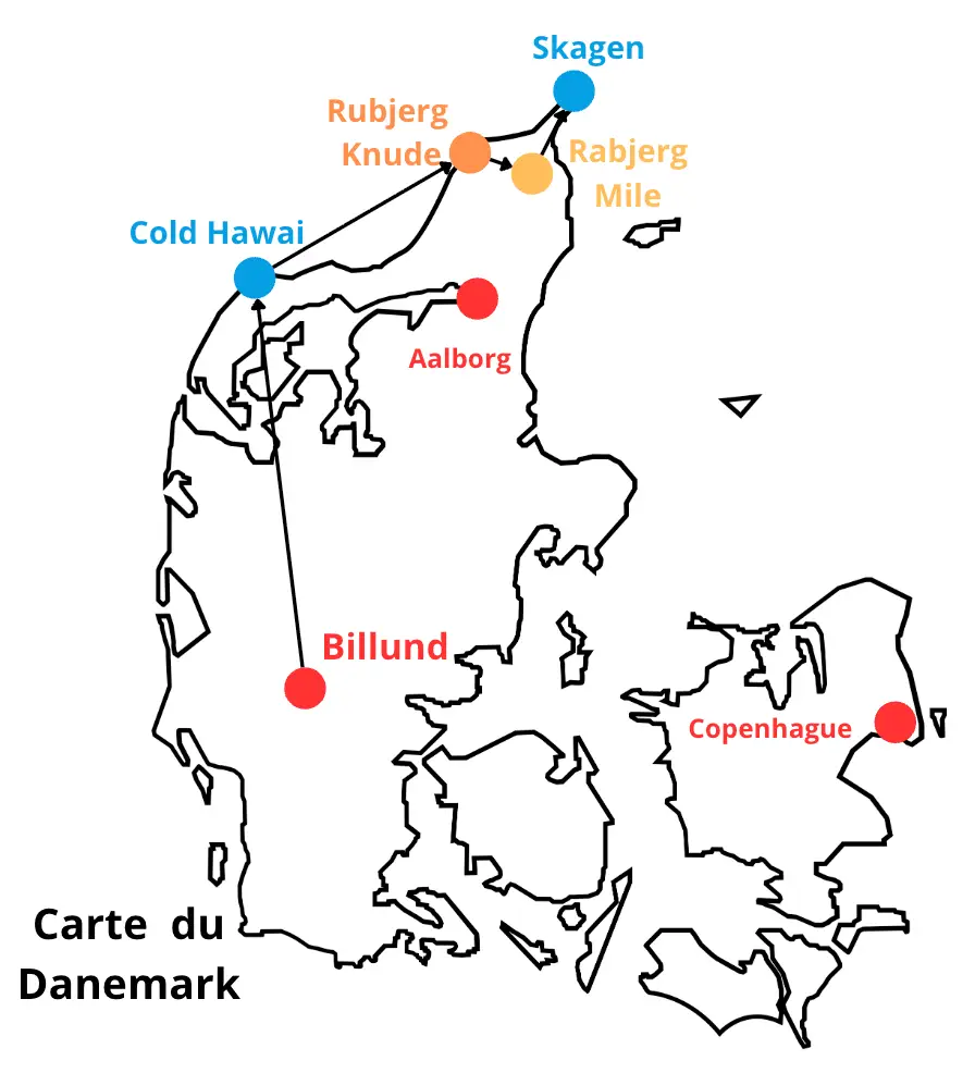 itinéraire au danemark