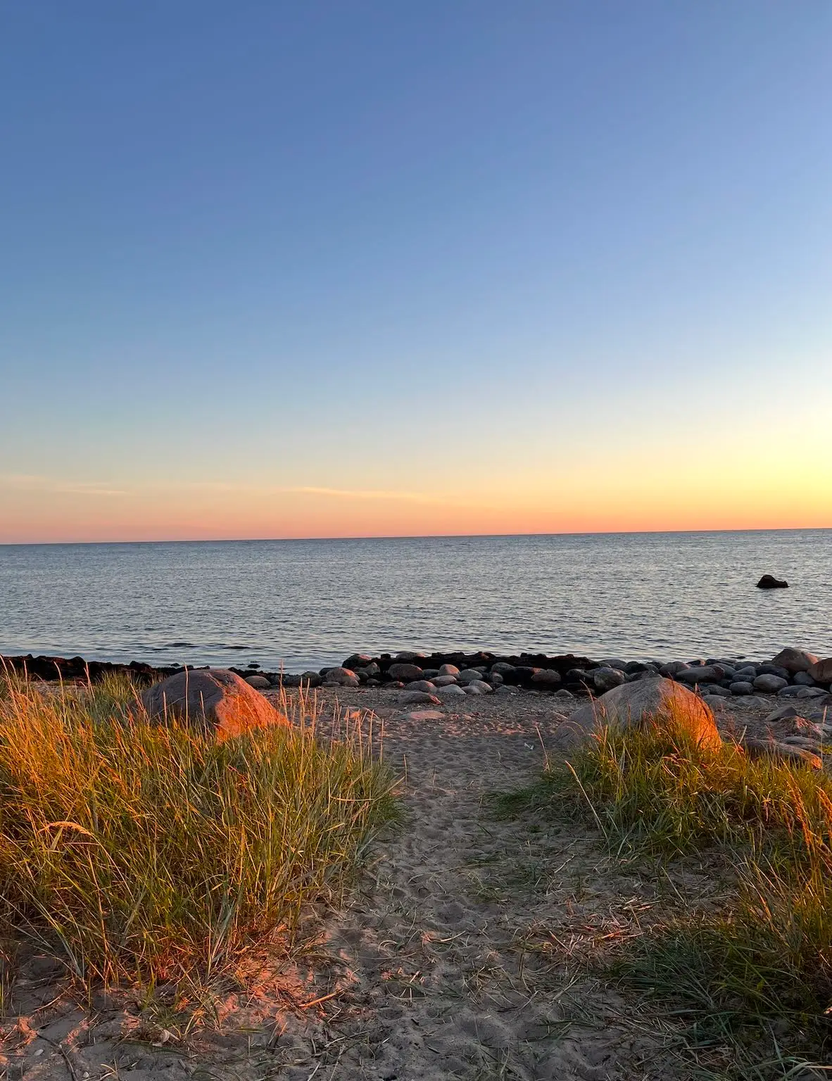 Estonie Kihnu island sunset