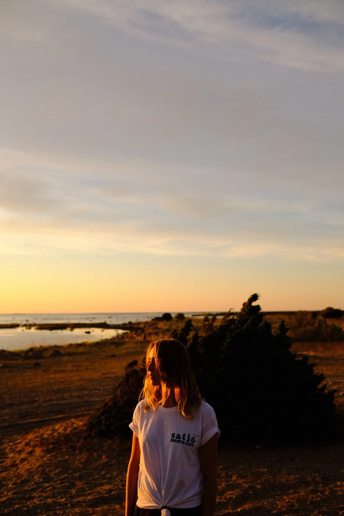 Estonie Kihnu island sunset