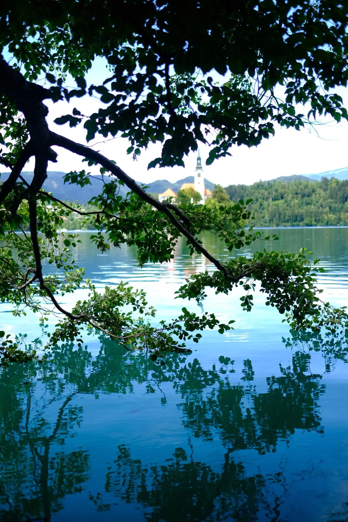 Météo changeante au lac de bled slovénie