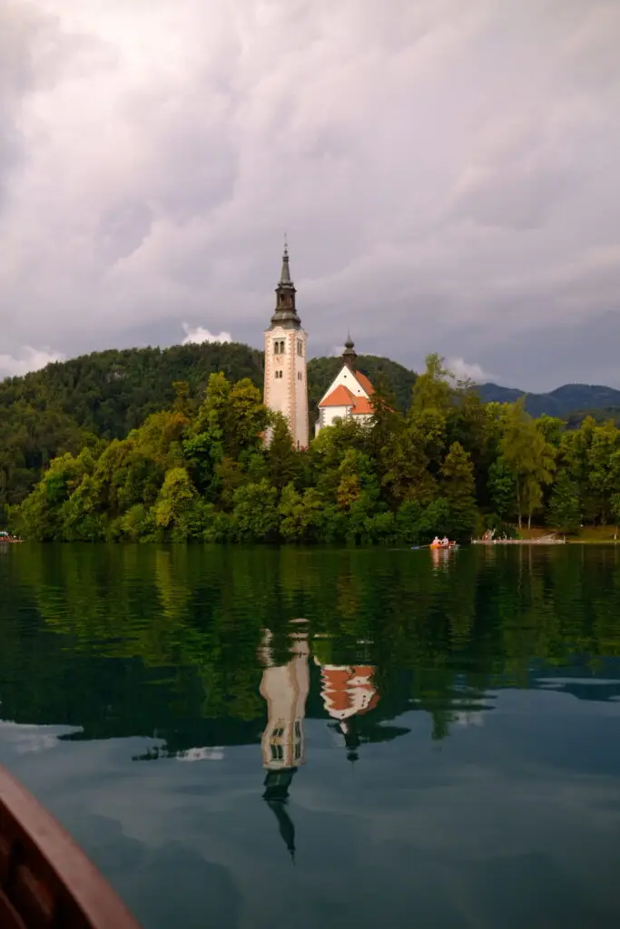 slovénie Bled lac église sur l'eau