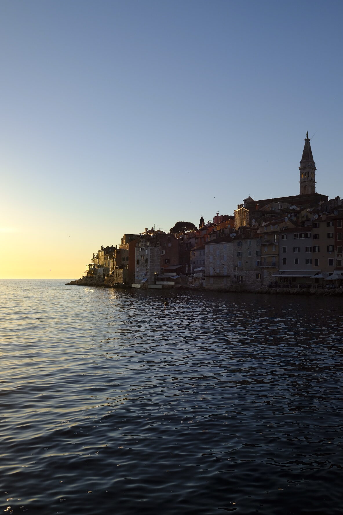 rovinj perle de l'istrie ile mer église sunset