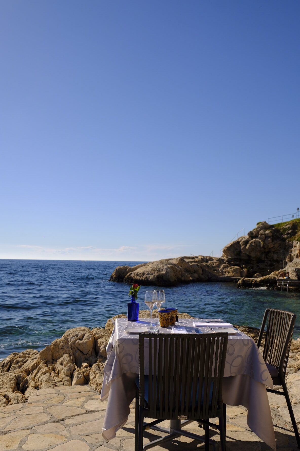 Zadar croatie restaurant sur la mer