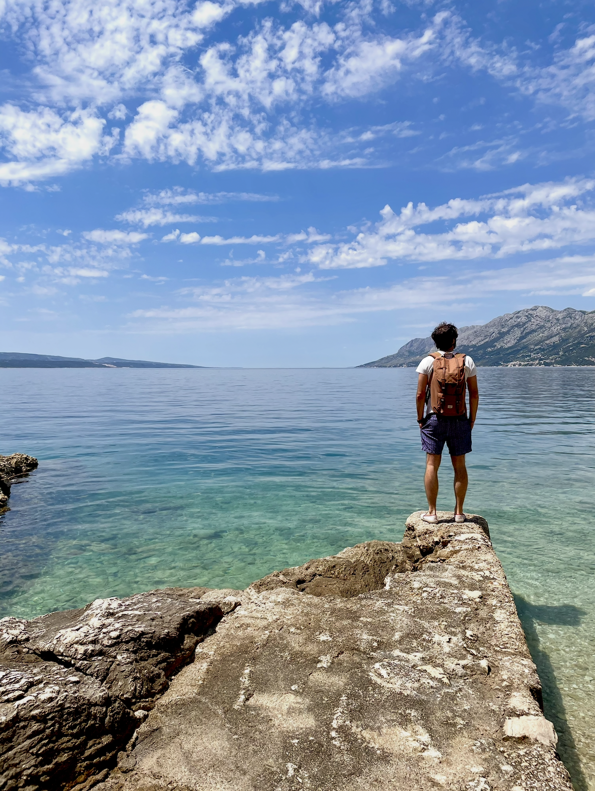 Mljet depuis la mer