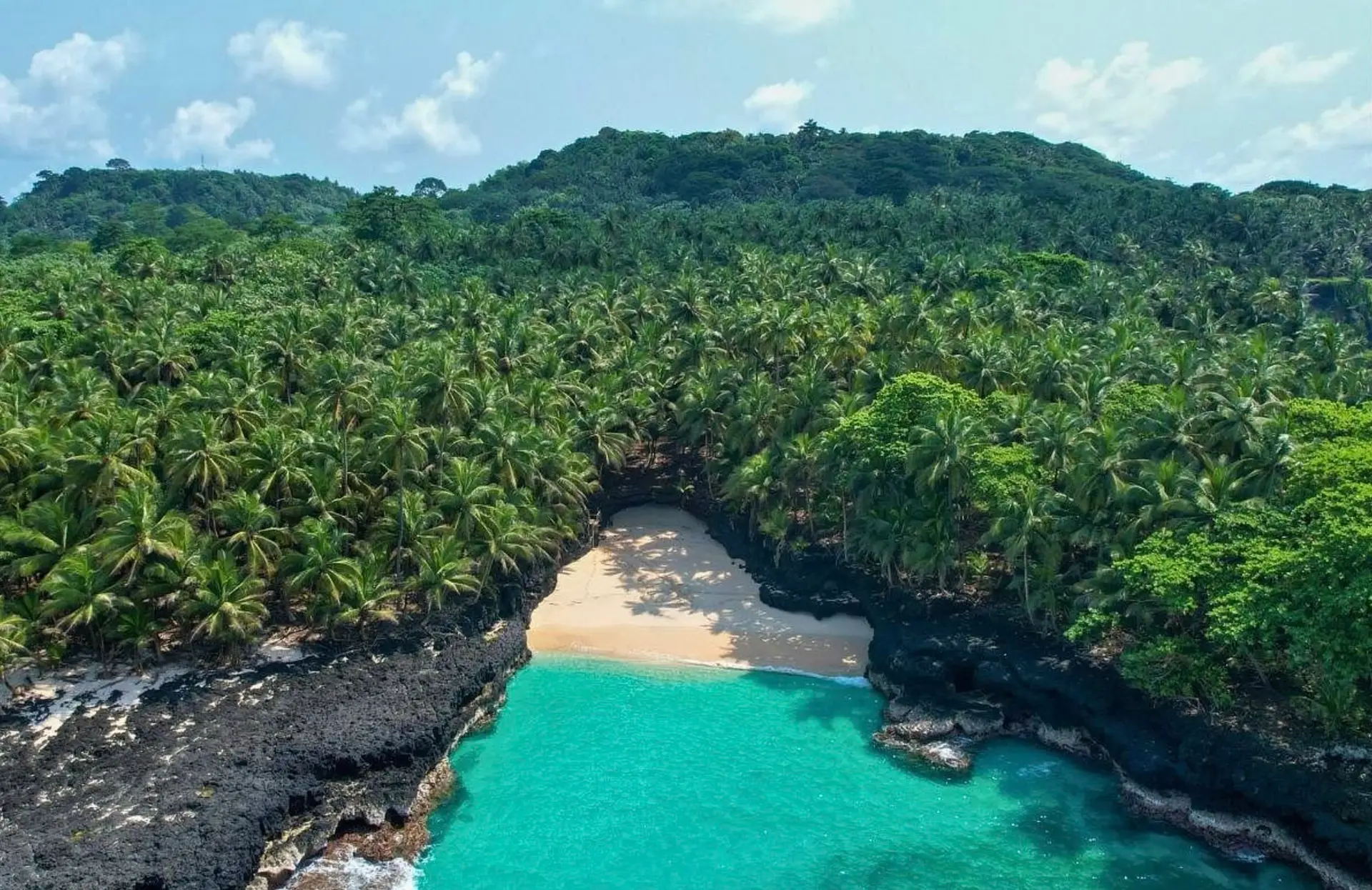 plage battery beach sao tome