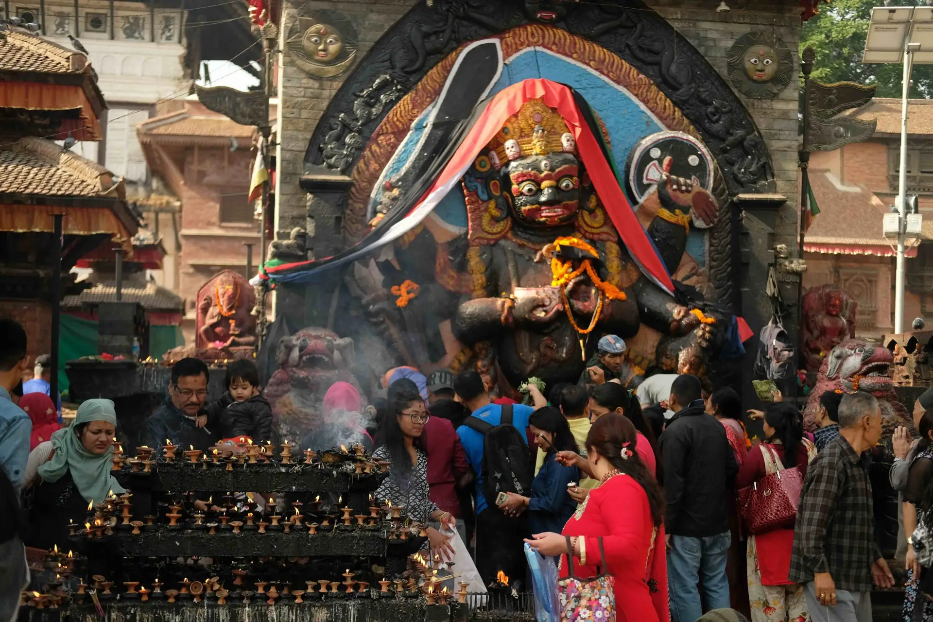 vallée de katmandu et prières