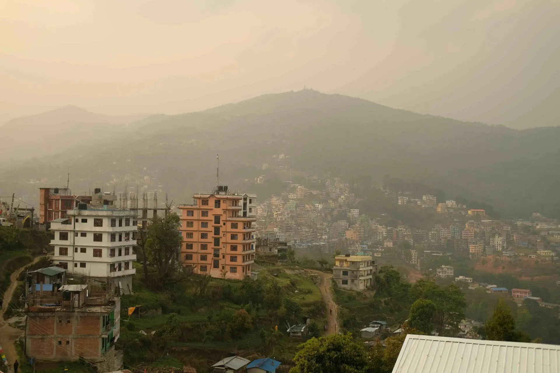 vue de la vallée polluée