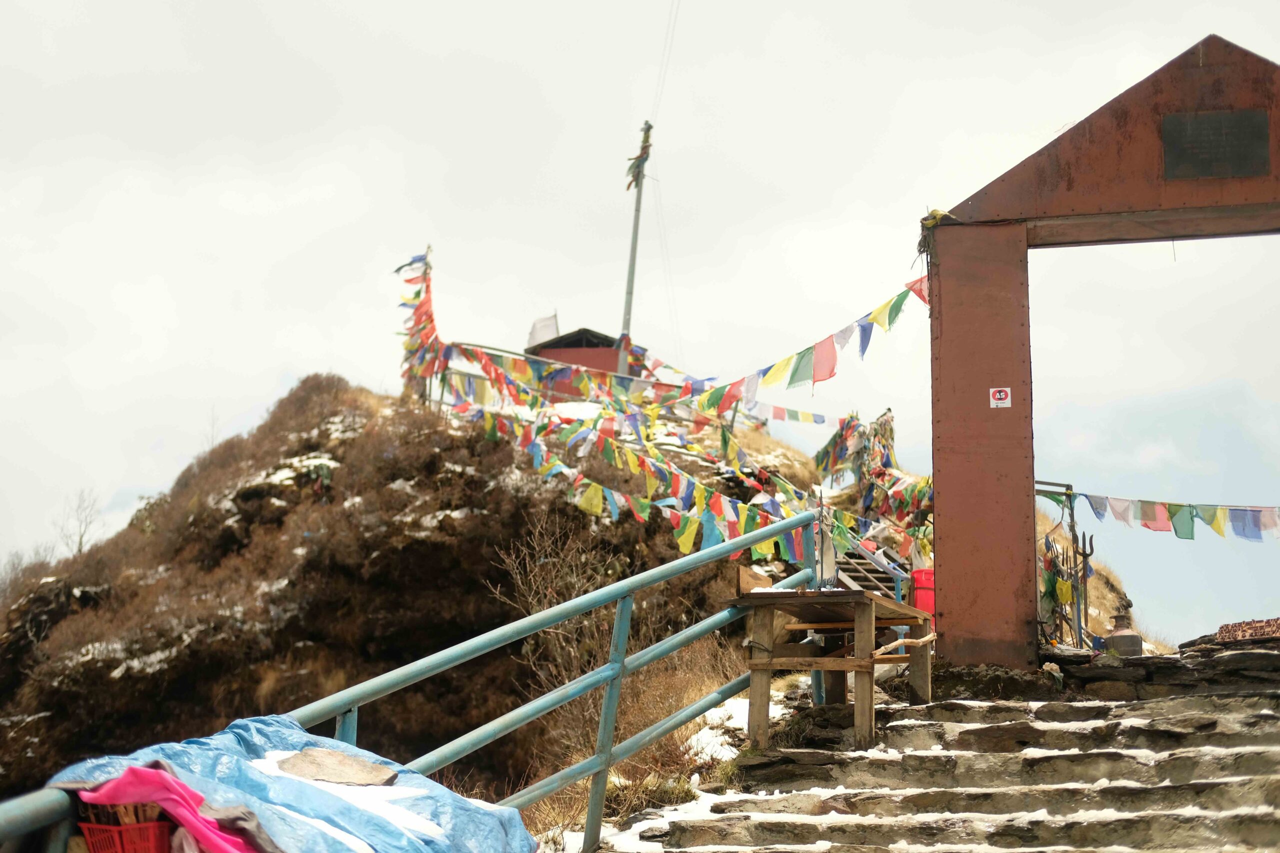 Le Machapuchare, montagne sacrée en forme de queue de poisson, au-dessus de Pokhara